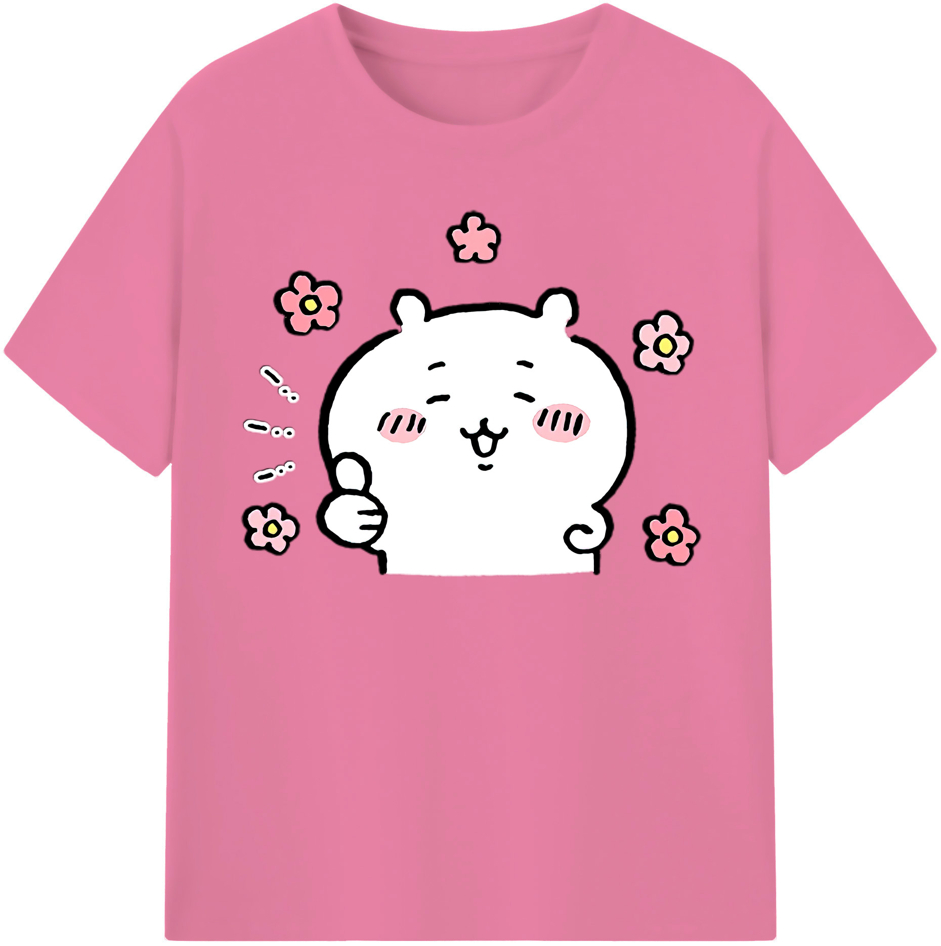 （画像用） ちいかわ ちいかわ Chii-kawa chiikawa 綿100％半袖Tシャツ（フロントプリント）